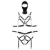 Bad Kitty - Body Harness Set and Mask (Black) - L