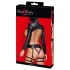 Bad Kitty - BDSM lingerie set (black) - L