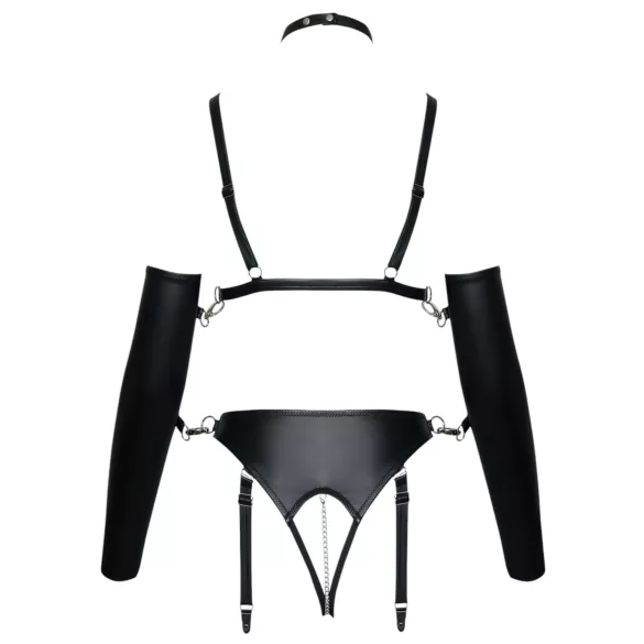 Bad Kitty - Bondage Body Harness Set (Black) - M