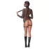 Bad Kitty - BDSM Sheer Fishnet Set with Whip (Black)