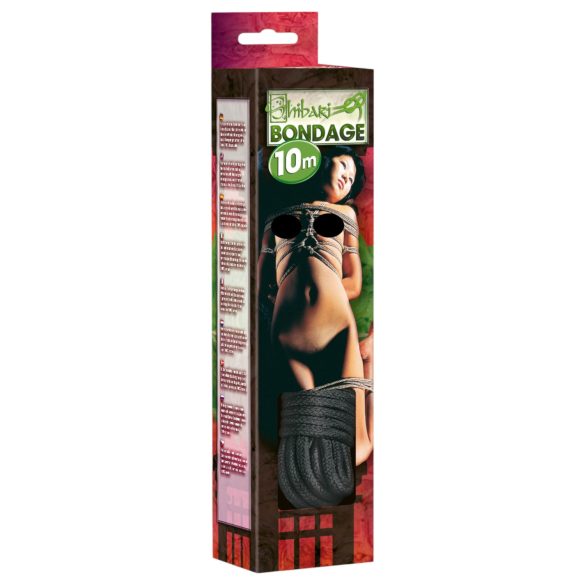 Shibari Bondage Rope - 10m (Black)