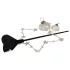Heart-Shaped Silicone Wand - Black
