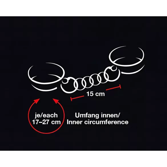 Bad Kitty - Heart-Shaped Handcuffs (Black)