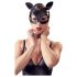 Bad Kitty - Faux Leather, Rhinestone Cat Mask - Black (S-L)