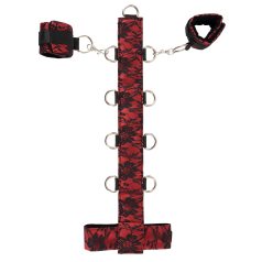 Bad Kitty - Asian Arms to Neck Bondage Set (Red-Black)