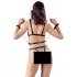 Bad Kitty - Studded Body Harness Set with Wrist Cuffs (Black)