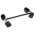 Fetish - Faux Leather Restraint Rod Set (6 pieces) - Black