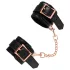 Bad Kitty - cuffs with chain (black-rose gold)