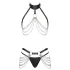 Bad Kitty - 3-piece black harness set with chest and hip straps (S-L)