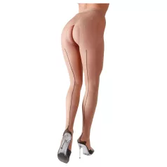 Cottelli - Striped Sexy Stockings (Nude) - 2