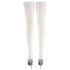 Cottelli - Satin Thigh-Highs (White) - 4/L