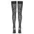 Cottelli Legwear - Black Leopard Print Thigh-Highs - 4