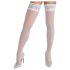 Cottelli - Lacy Floral Thigh-Highs (White)