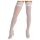 Cottelli - Lacy Floral Thigh-Highs (White) - 3/M-L