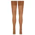 Cottelli - Lace & Floral Thigh-High Stockings (Nude)