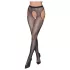 Cottelli Legwear - open, shiny black stockings (S-L)