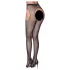 Cottelli Legwear - open, shiny black stockings (S-L)