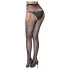 Cottelli Legwear - open, shiny black stockings (S-L)