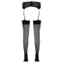 Cottelli - Black Stockings with High Heel Seam and Back Stripe - 7