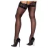 Cottelli - Silky Thigh-Highs (Black) - L