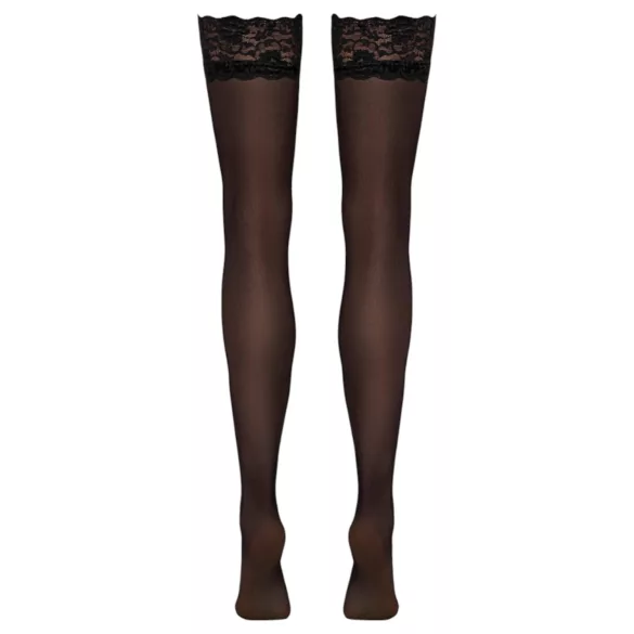 Cottelli - Silky Thigh-Highs (Black) - L