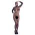 Mandy Mystery - Full-Body Fishnet Catsuit with Mask - Black (S-L)