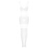 Obsessive G330 - Sheer Patterned Jumpsuit (White)