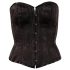 Cottelli - Embroidered Party Corset (Black) - XL