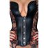 Noir - Lace Corset with Garter (Black)