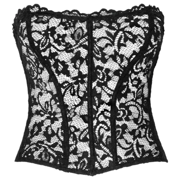 Noir - Lace Corset (Black) - L