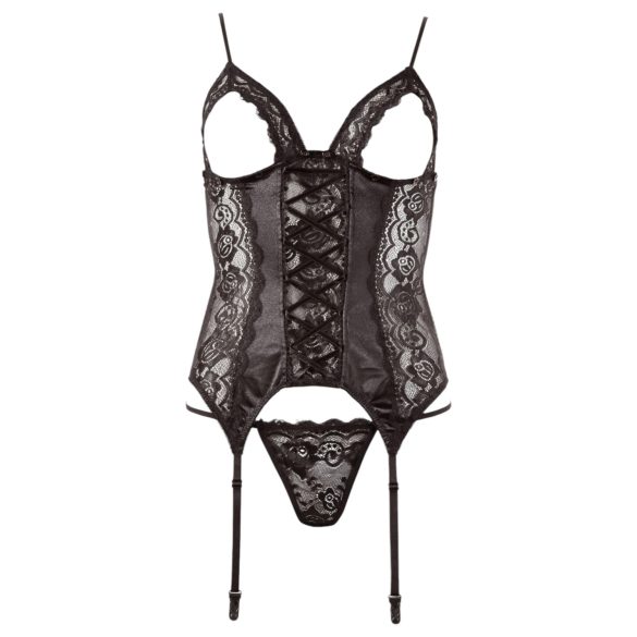 Cottelli - Versatile Garter Top (Black)