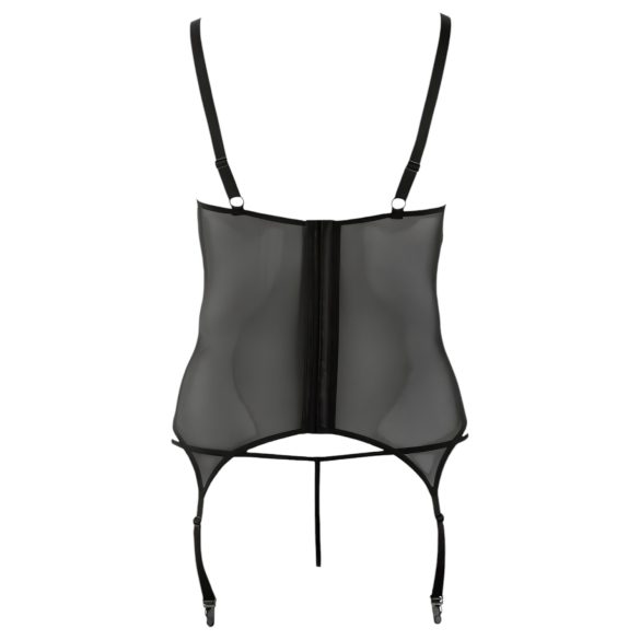 Cottelli - Floral Women's Top, Plus Size (Black)