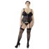 Cottelli Plus Size - Versatile Garter Top (Black) - 2XL