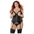 Cottelli Plus Size - Versatile Garter Top (Black) - 2XL