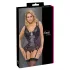 Cottelli Curves - Lace-Up Lingerie Set (Purple) - 90D/XL