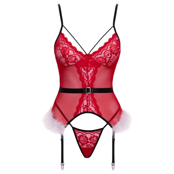 Cottelli - Christmas Lingerie Set (Red) - L/XL