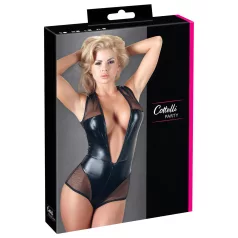 Cottelli - Shimmering Mesh Bodysuit (Black)