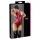 Cottelli Party - zip-up, sleeveless shiny bodysuit (red) - L