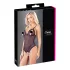 Cottelli - Lacy, Beaded Open Body (Black)