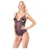Cottelli - Lacy, Beaded Open Body (Black) - XL