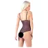 Cottelli - Lacy, Beaded Open Body (Black) - XL