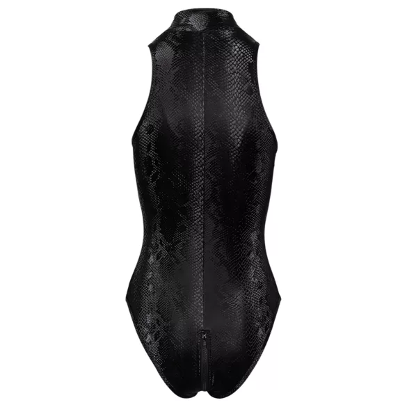 Cottelli Party - Black Snakeskin Pattern Bodysuit