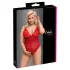 Cottelli Curves - Sheer Lace Bodysuit (Red)