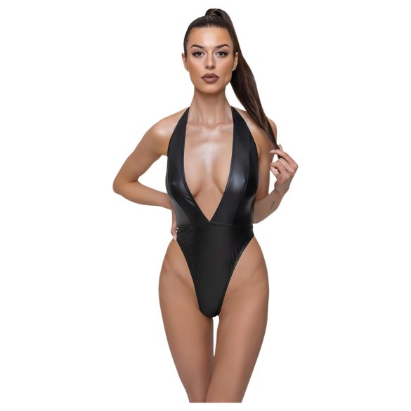 Cottelli Party - Glossy Halterneck Bodysuit (Black) - L