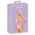 Kissable - Pink Bodysuit with Rose Embroidery - L/XL