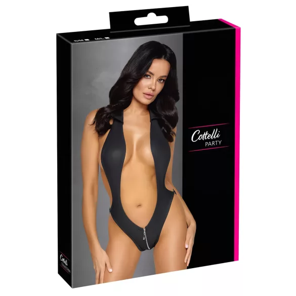 Cottelli Party - Black Collar Bodysuit - M/L