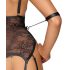 Cottelli Bondage - Open Body with Cuffs (Black) - M