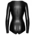 Noir - Sleek Long-Sleeve Bodysuit (Black)