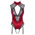 Cottelli - Lace Halter Neck Bodysuit (Red) - L
