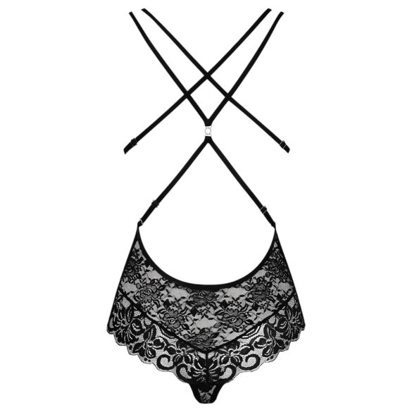 Obsessive 860-TED-1 - Super Sexy Lace Bodysuit (Black) - L/XL